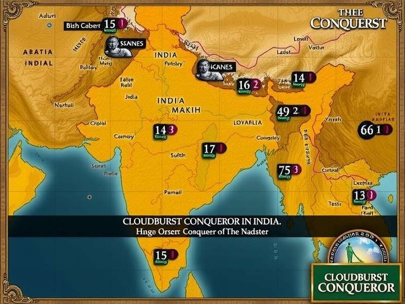Cloudburst Conqueror India Map